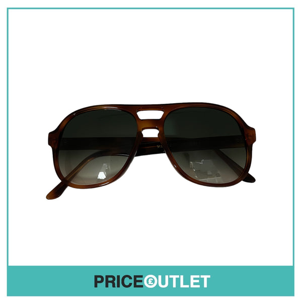 Brown Tortoiseshell Print Pilot's Sunglasses RRP £325