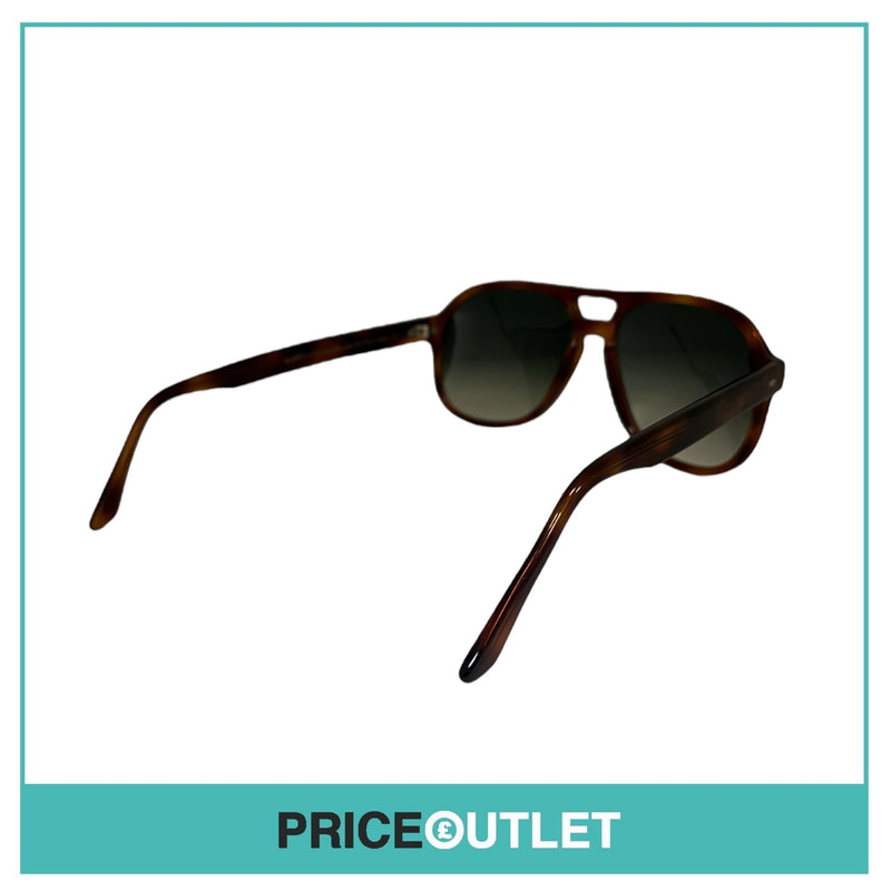 Brown Tortoiseshell Print Pilot's Sunglasses RRP £325