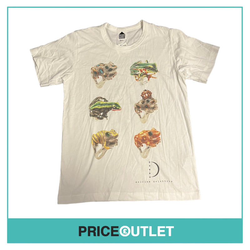 DSM Comme des Garçons x Delfina Dellatrez - One Year Anniversary T-Shirt - Size M - BRAND NEW WITH TAGS
