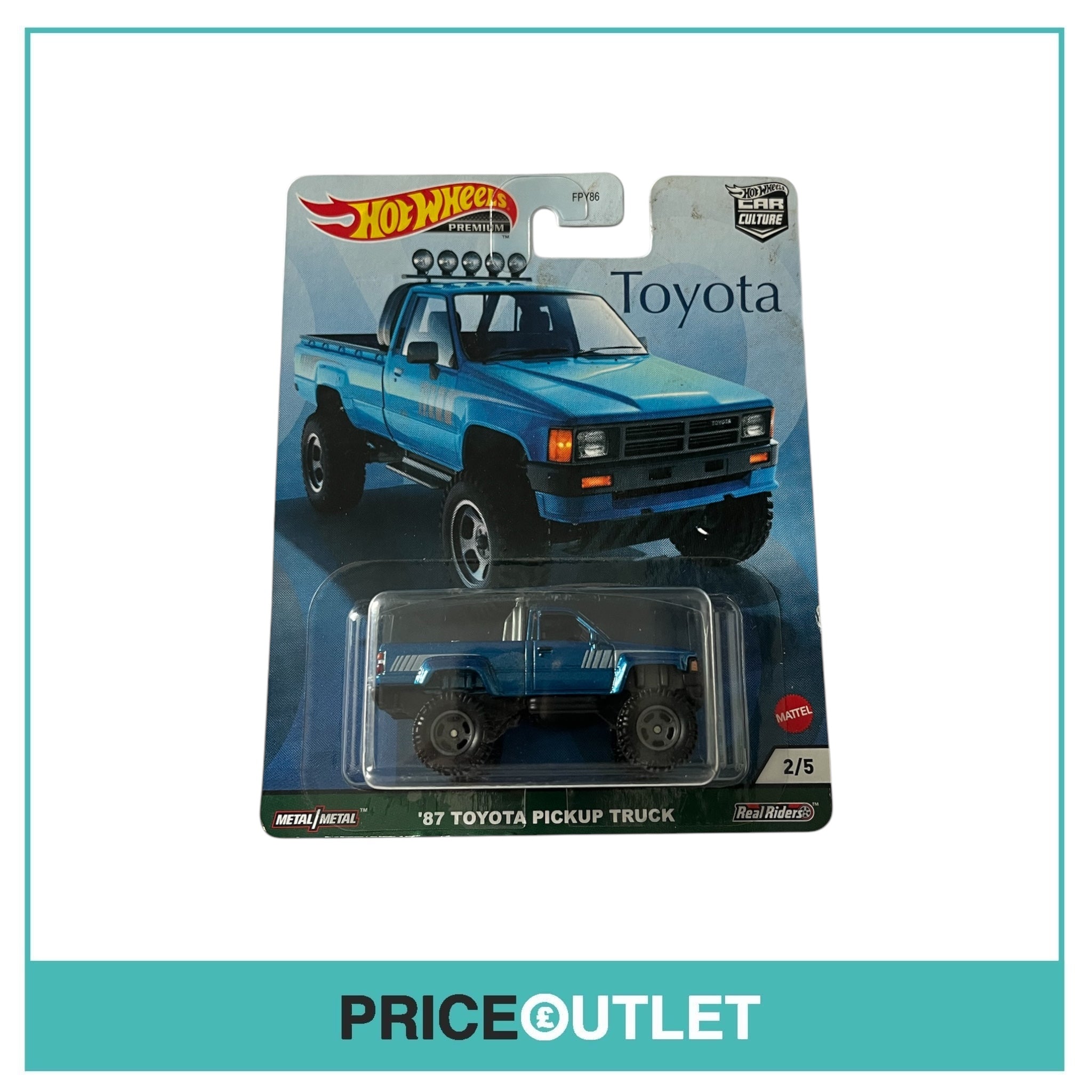 Hot Wheels - Car Culture - Toyota - ‘87 Toyota Pickup Truck 2/5 - Slight Damage
