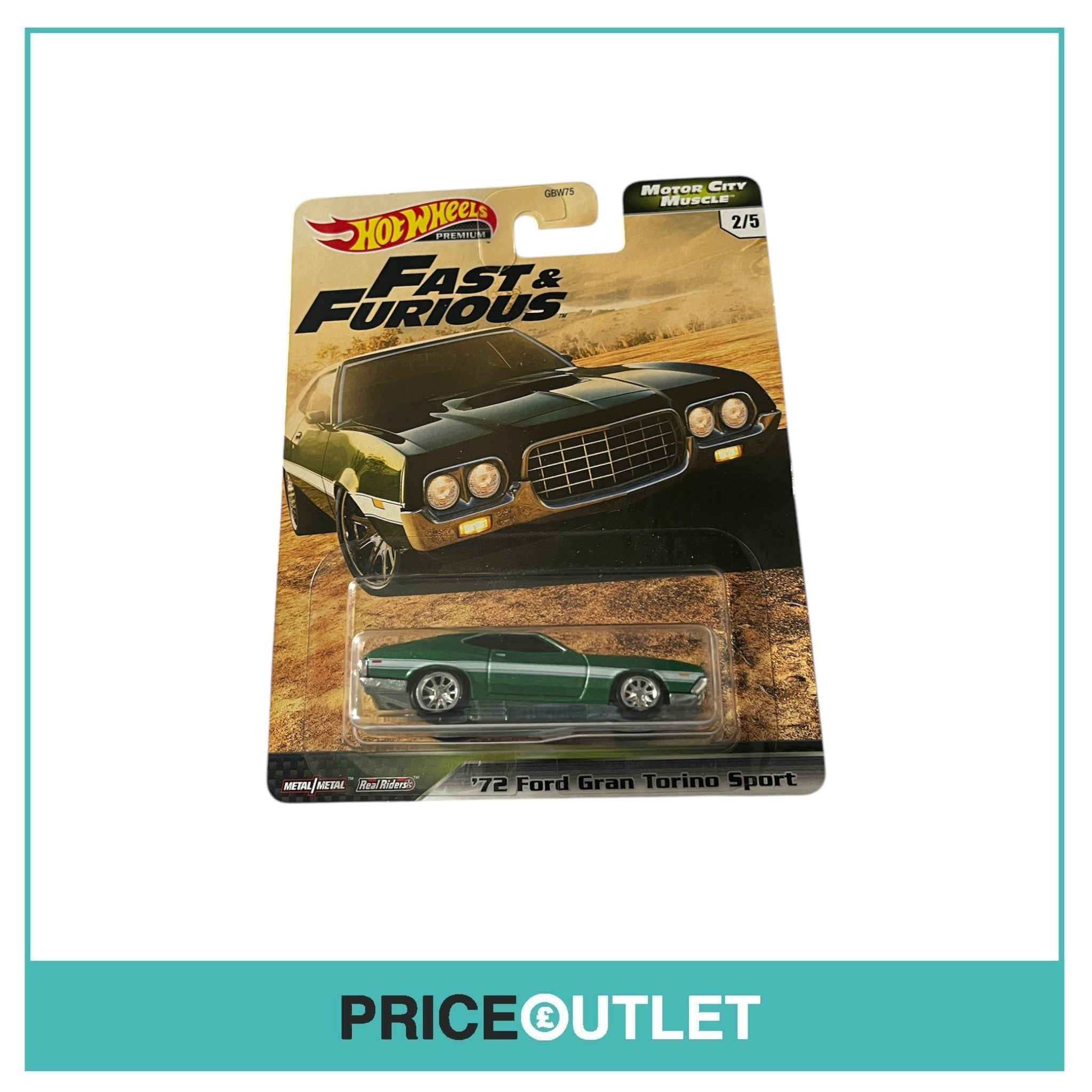 Hot Wheels - Fast & Furious - Motor City Muscle - ‘72 Ford Gran Torino Sport 2/5