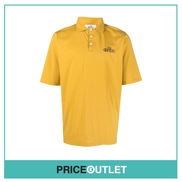 Manors Golf 'The Open' Yellow Polo - Size L - BRAND NEW WITH TAGS