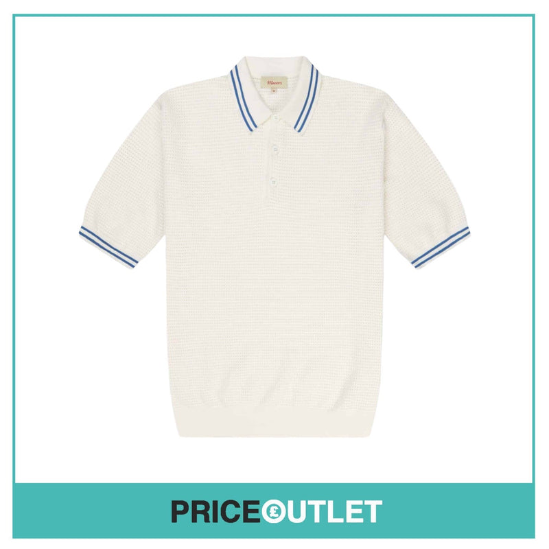 Manors Golf - Twin Tipped Polo - White - BRAND NEW WITH TAGS xxl