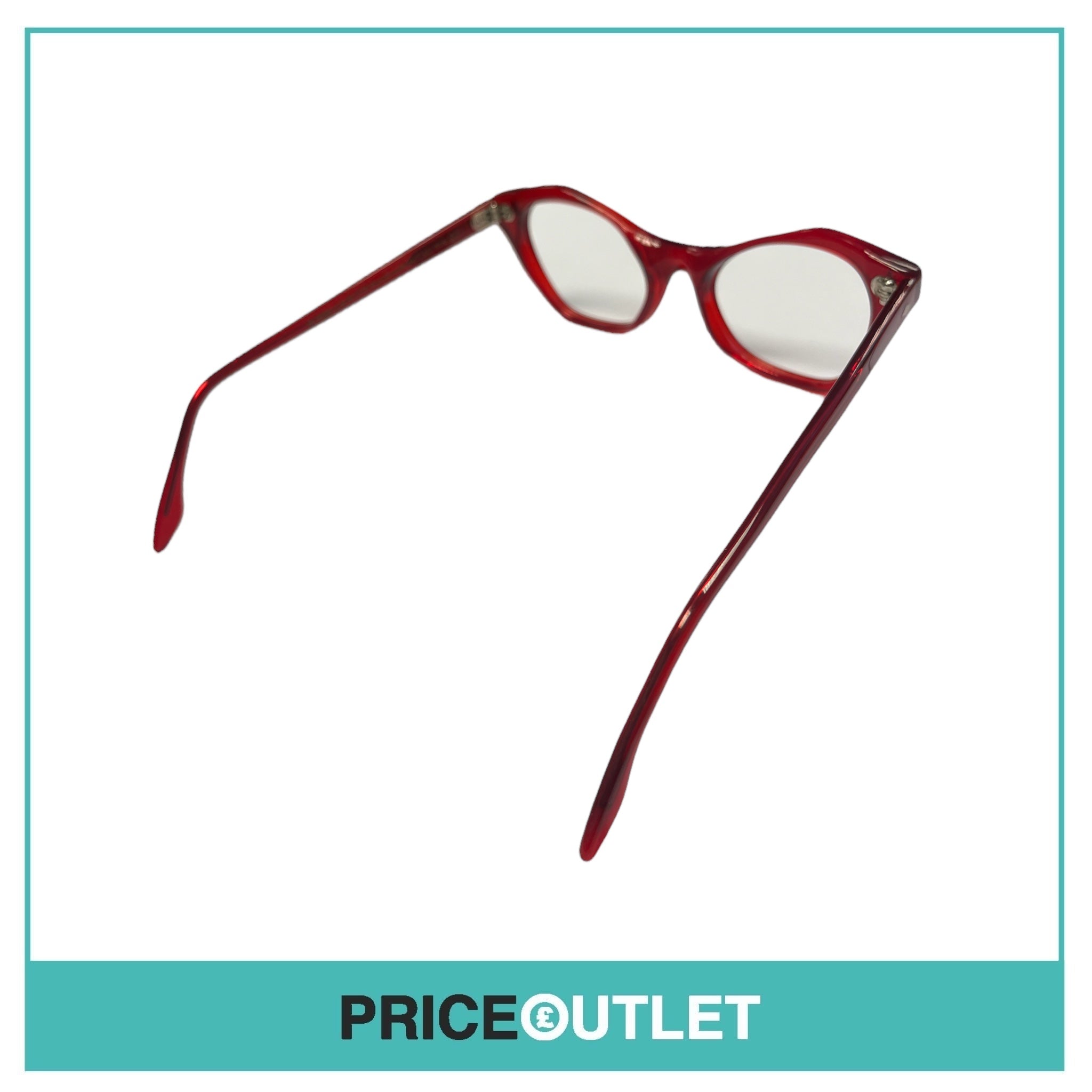 No Lens Red Frame Glasses RRP £325 (2)