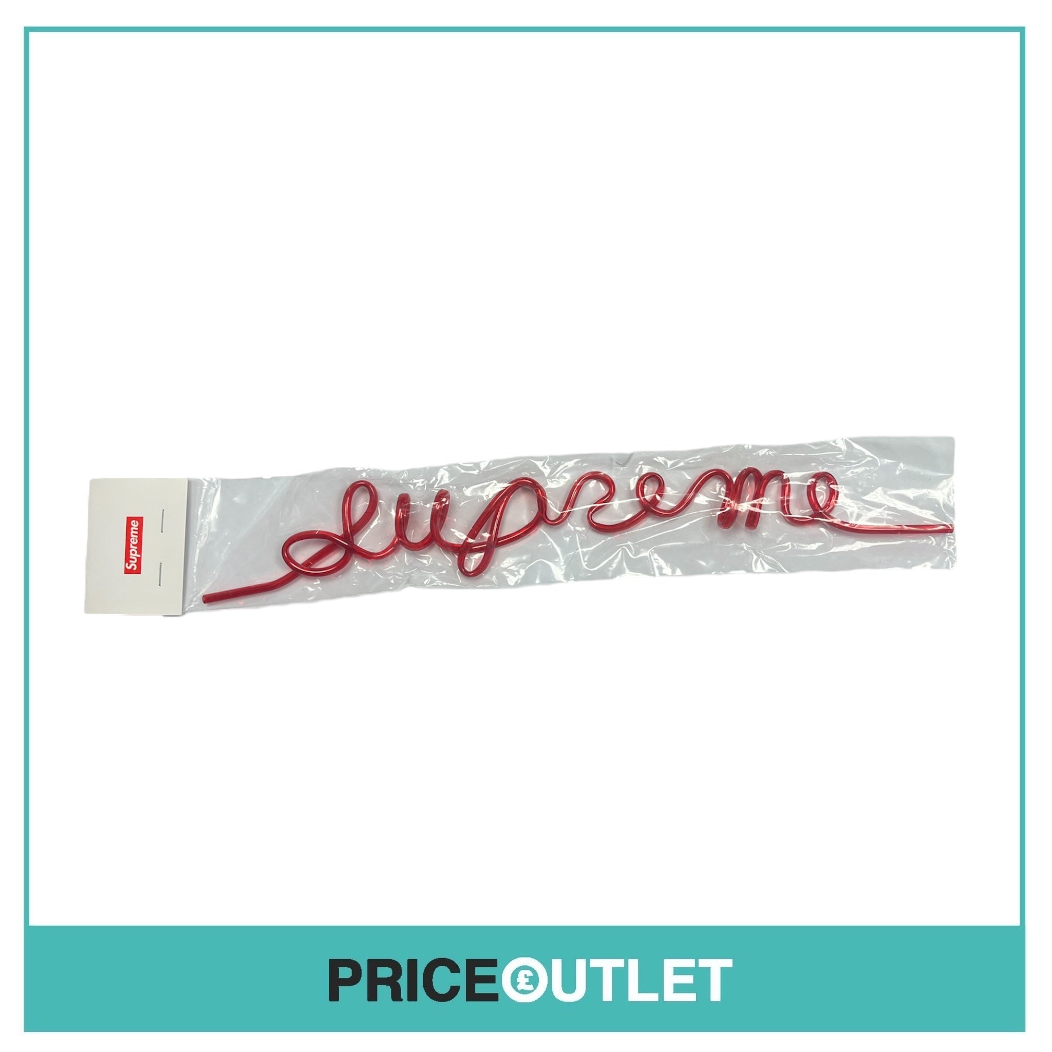 Supreme - Red Silly Straw - BRAND NEW & SEALED