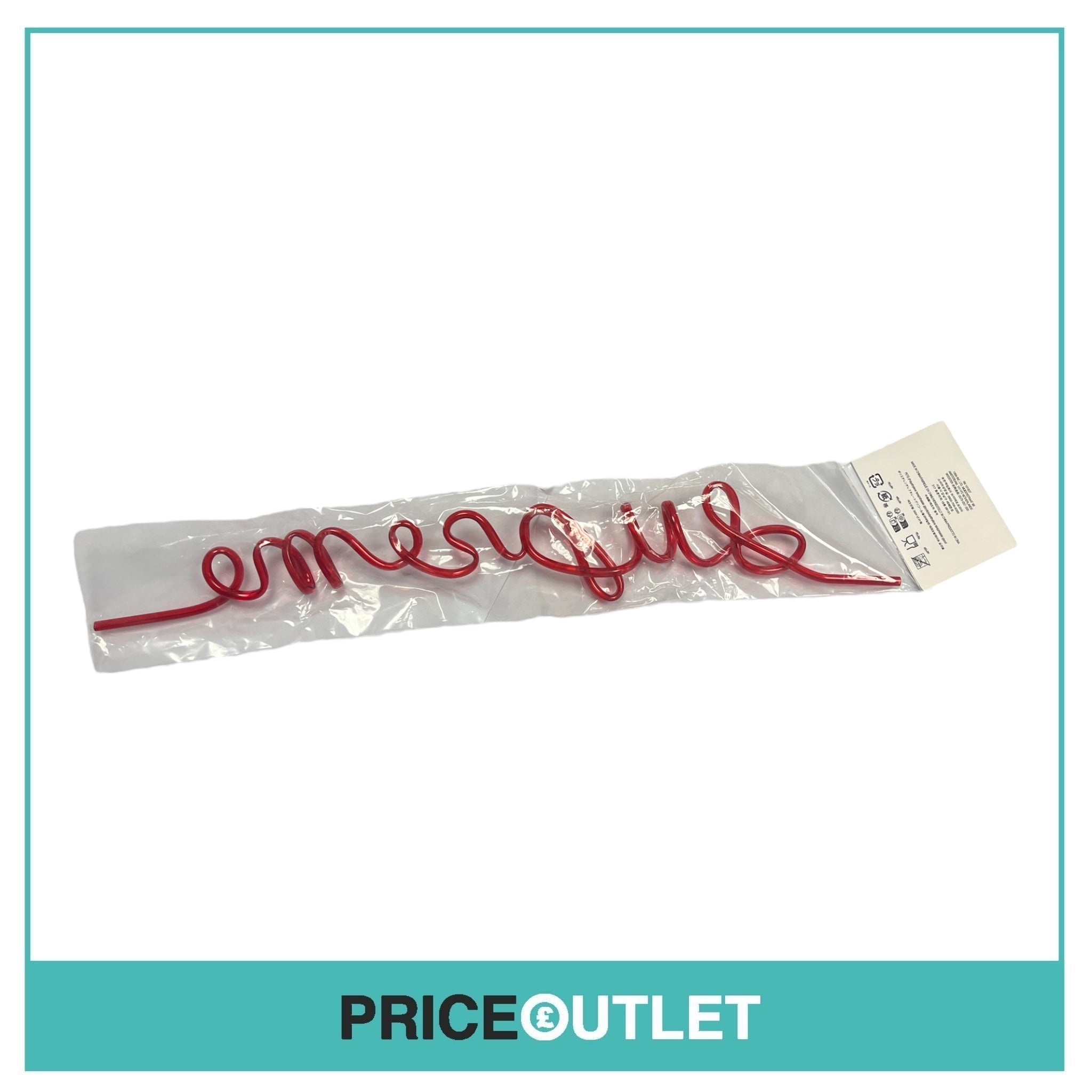 Supreme - Red Silly Straw - BRAND NEW & SEALED