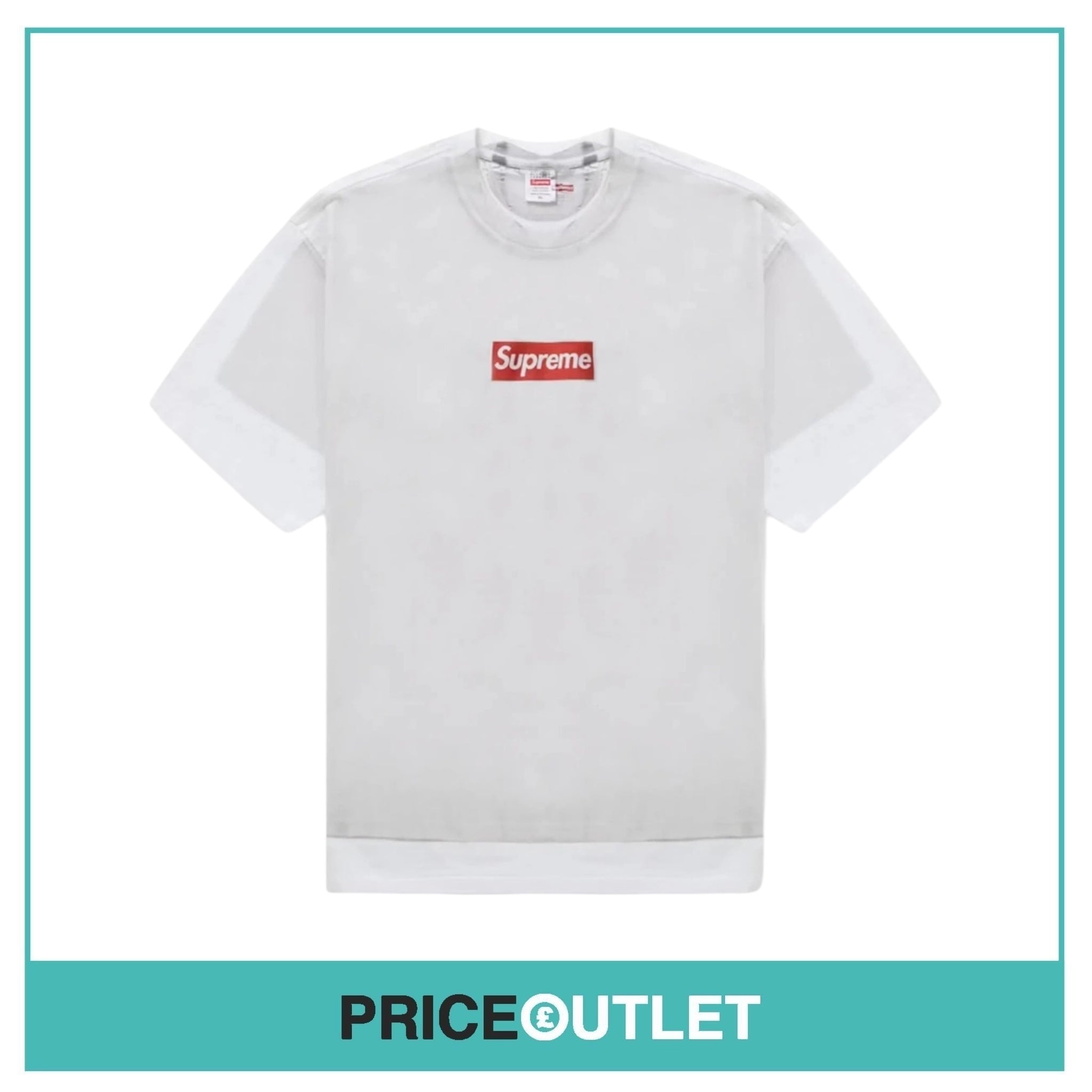 Supreme - MM6 Box Logo - Grey & White - Size M - BRAND NEW & SEALED