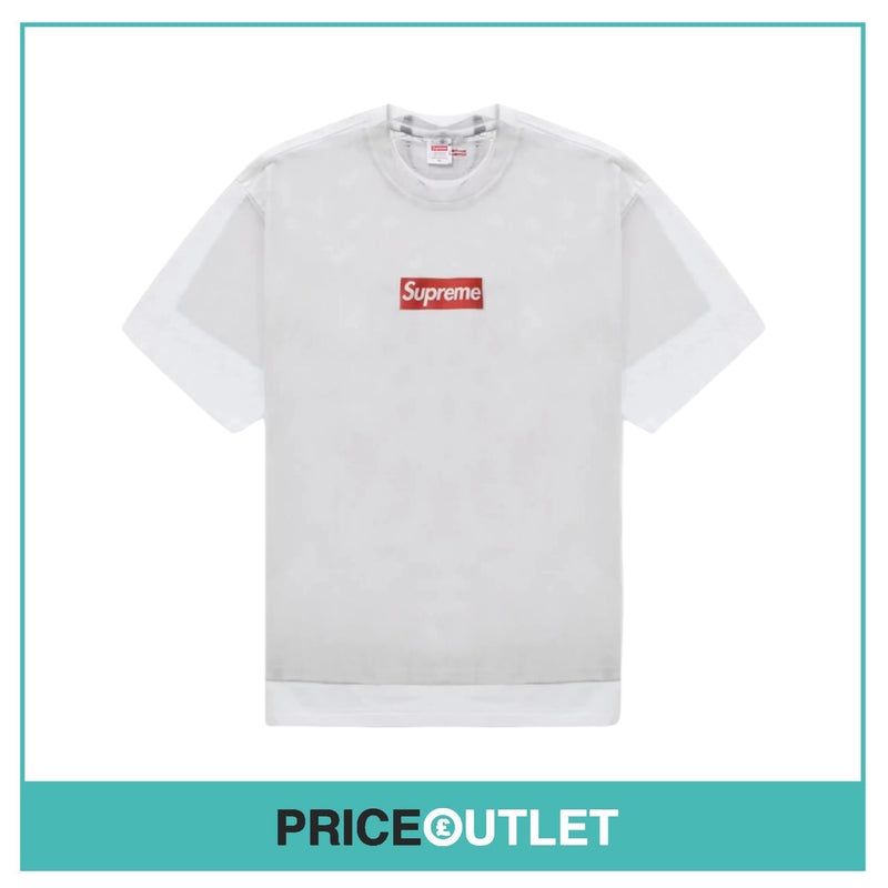 Supreme - MM6 Box Logo - Grey & White - Size M - BRAND NEW & SEALED