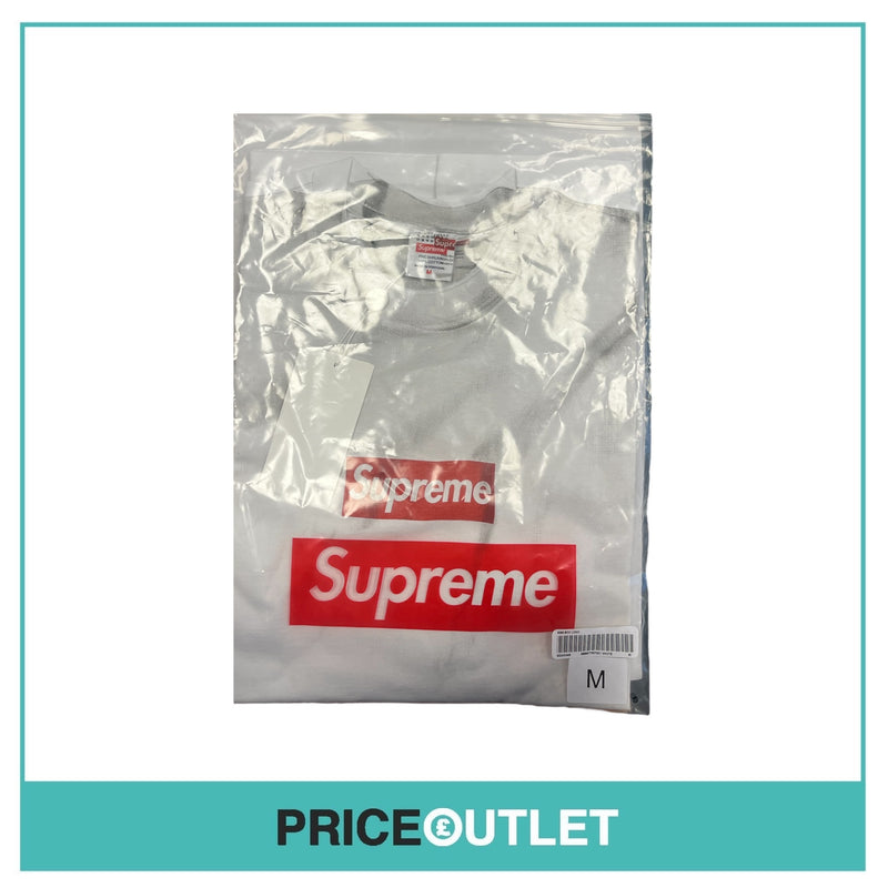 Supreme - MM6 Box Logo - Grey & White - Size M - BRAND NEW & SEALED