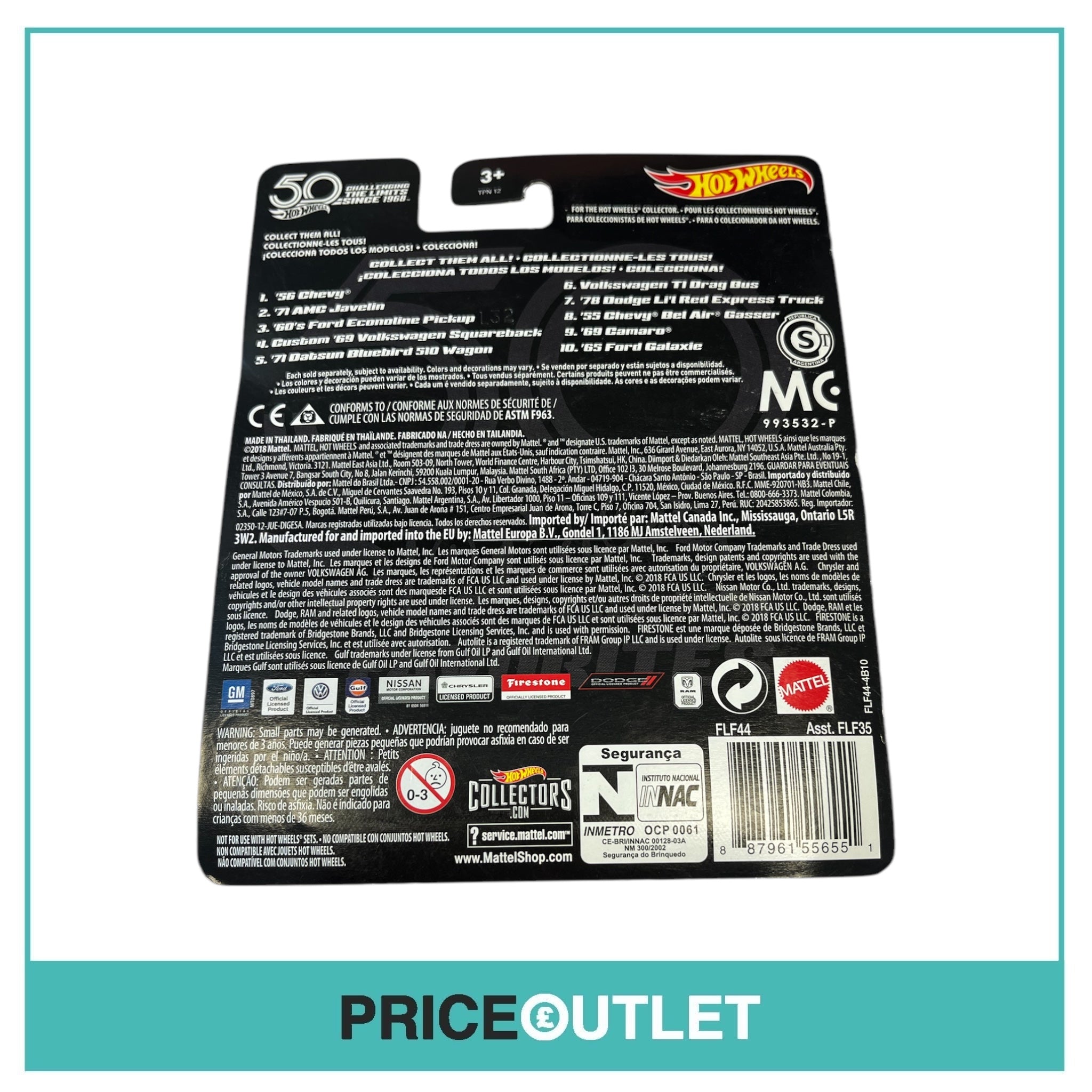 Hot Wheels - EST. 1968 Favourites - ‘69 Camaro 9/10 - Slight Damage