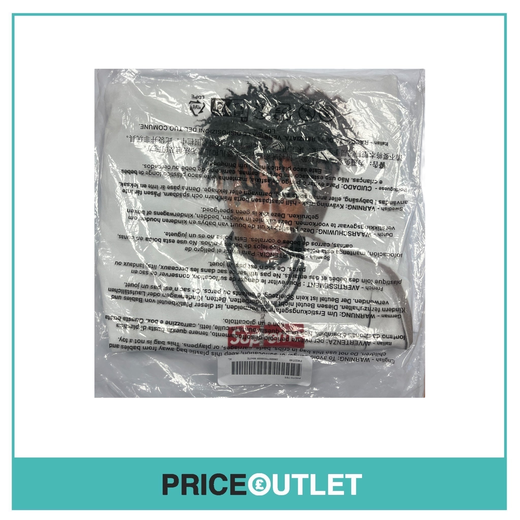 Supreme x NBA - Youngboy Photo Tee FW23 - Men's Size XL In White - BRAND NEW & SEALED