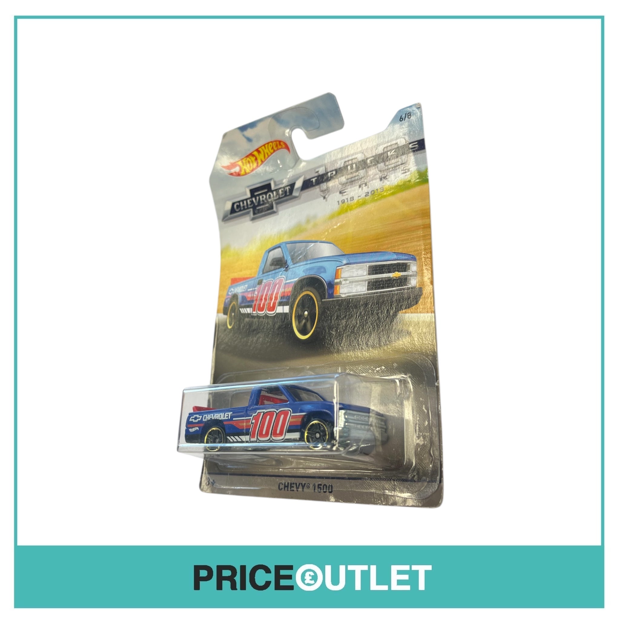 Hot Wheels - Chevrolet 100 Truck Years - Chevy 1500 6/8 - Damaged