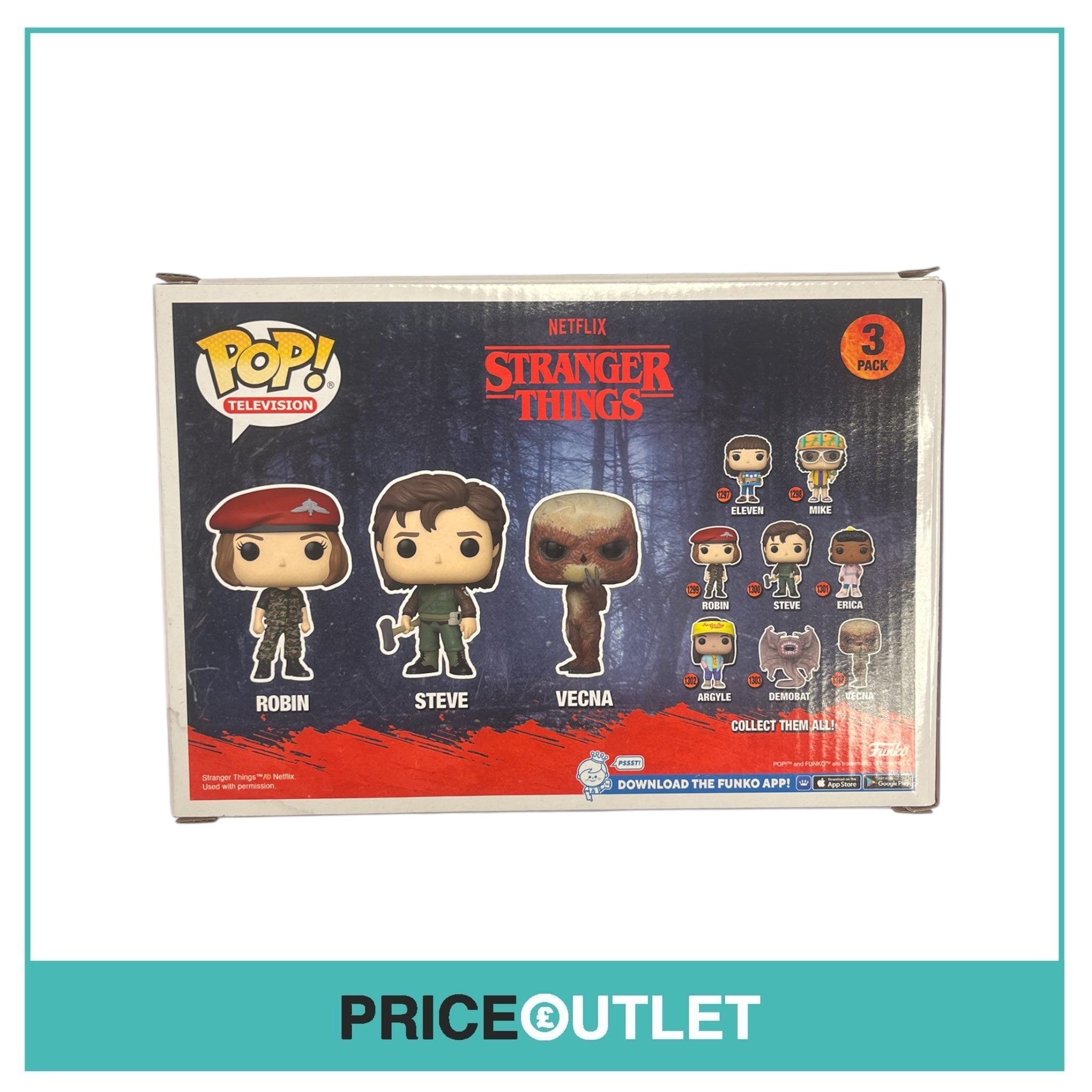 Funko - Robin/ Steve/ Vecna Deluxe 3 Pack! Stranger Things - Funko Special Edition (Damaged)