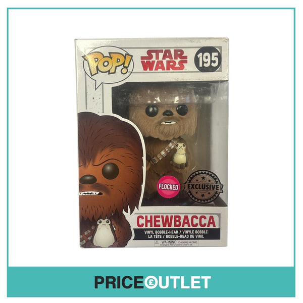 Funko - Star Wars - Chewbacca #195 (Flocked & Exclusive) (Damaged)