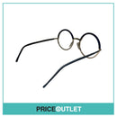 No Lens Blue & Gold Round Glasses RRP £325