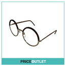 No Lens Gold & Brown Tortoiseshell Print Glasses RRP £325