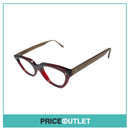 No Lens Red & Brown Frame Glasses RRP £325