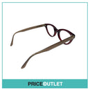 No Lens Red & Brown Frame Glasses RRP £325