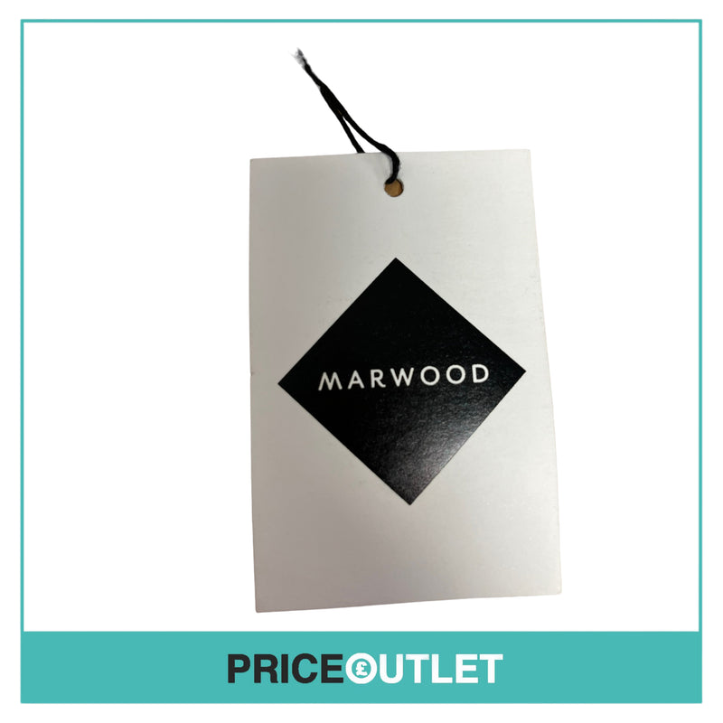 Marwood - Blue and Brown Print Slim Tie - BRAND NEW WITH TAGS