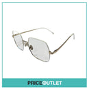 No Lens White & Gold Frame Glasses RRP £325