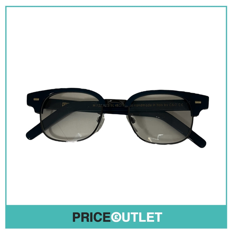 Cutler & Gross - Clear Lens Deep Blue Frame Glasses RRP £325