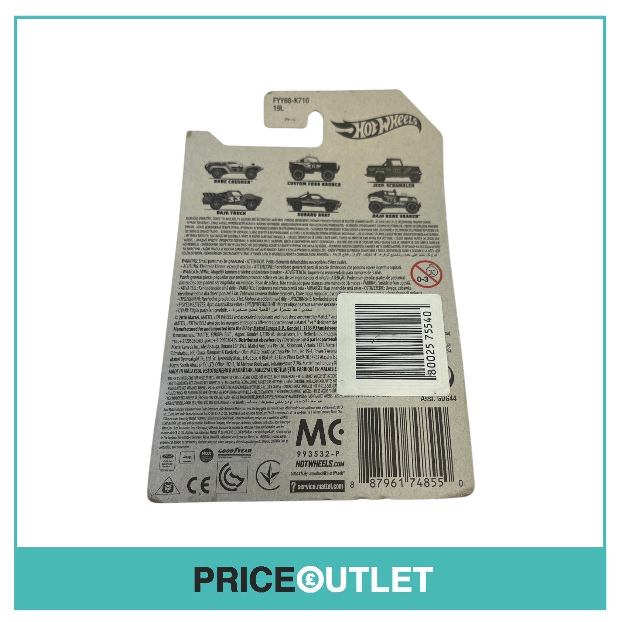 Hot Wheels - Dune Crusher 1/6 - Slight Damage