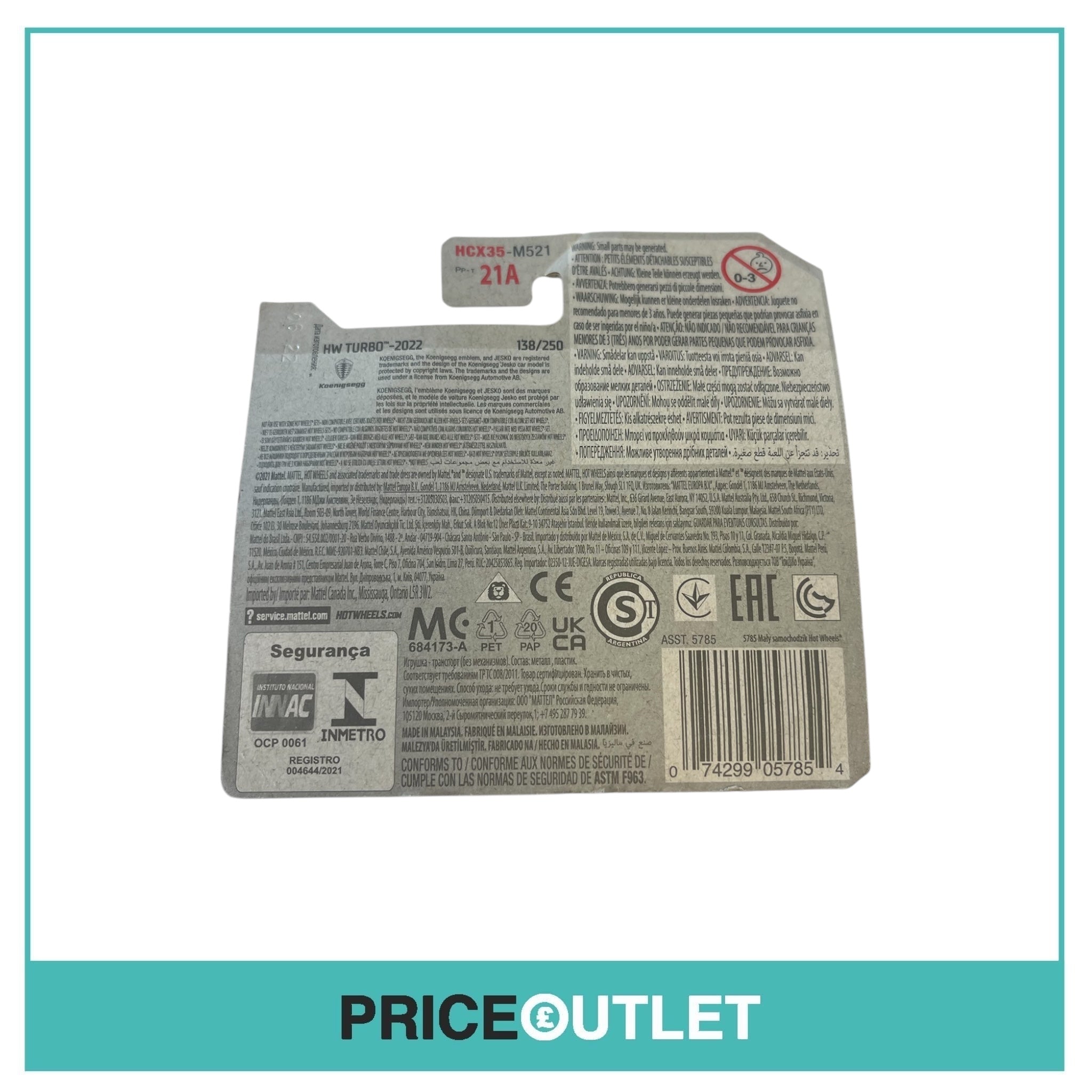 Hot Wheels - HW Turbo - Koenigsegg Gemera 8/10 - Damaged