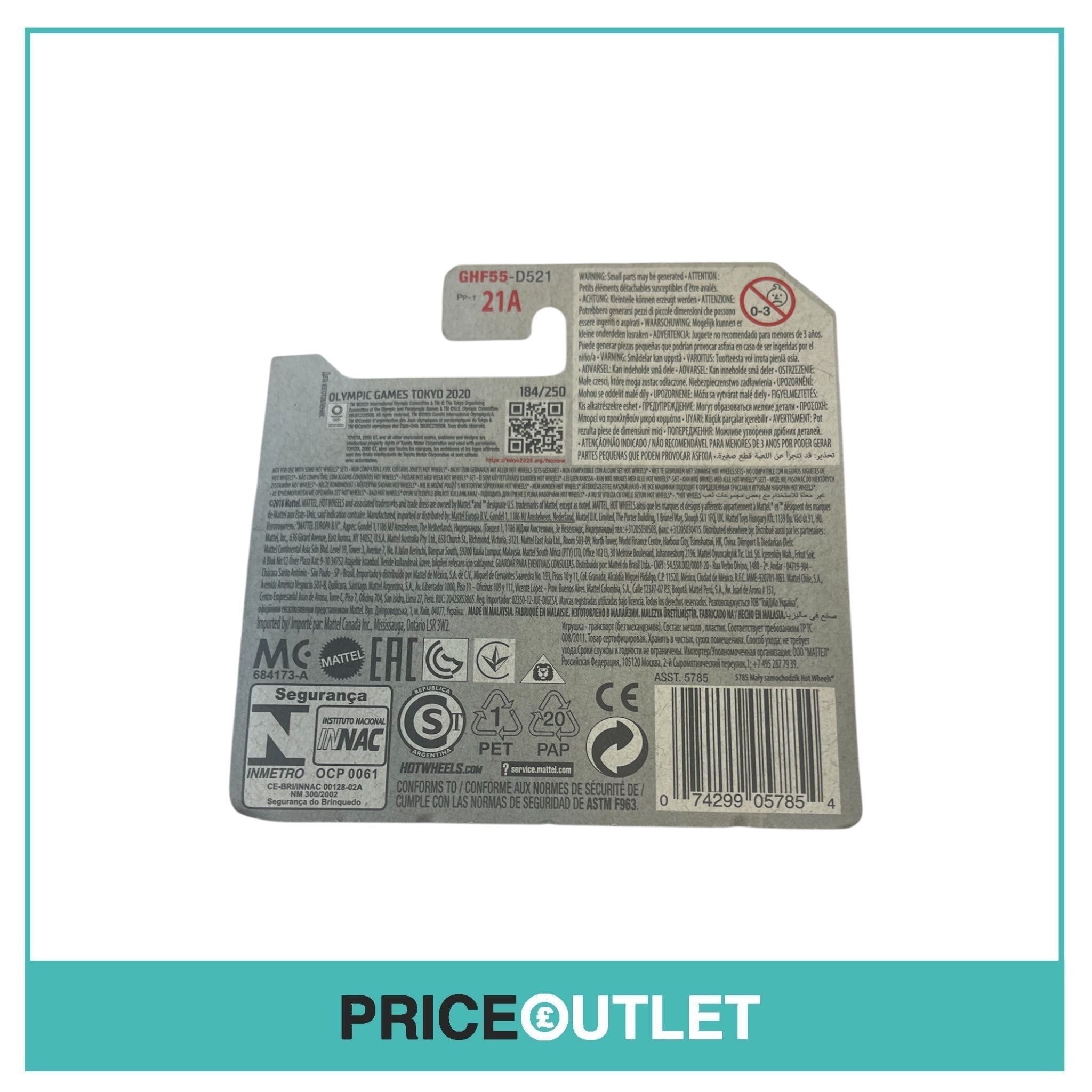 Hot Wheels - Olympic Games Tokyo 2020 8/10 - Toyota 2000 GT - Damaged