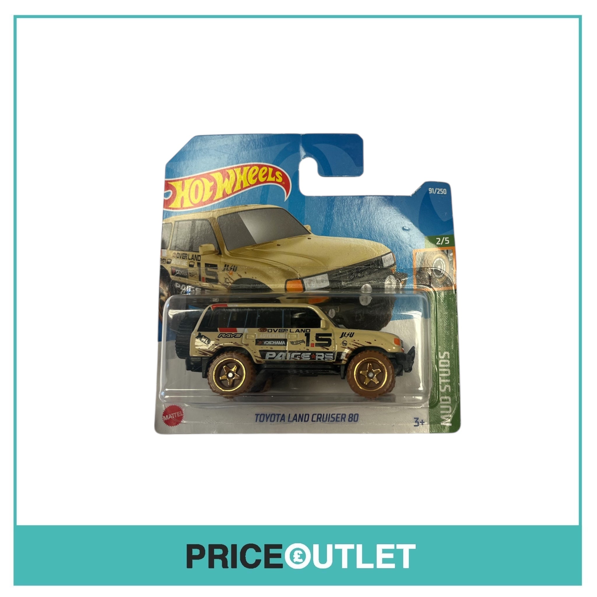 Hot Wheels - Mud Studs - Toyota Land Cruiser 80 - Mud Studs 2/5 - Slight Damage