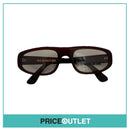 Clear Lens Translucent Deep Red Frame Glasses RRP £325