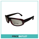 Clear Lens Translucent Deep Red Frame Glasses RRP £325