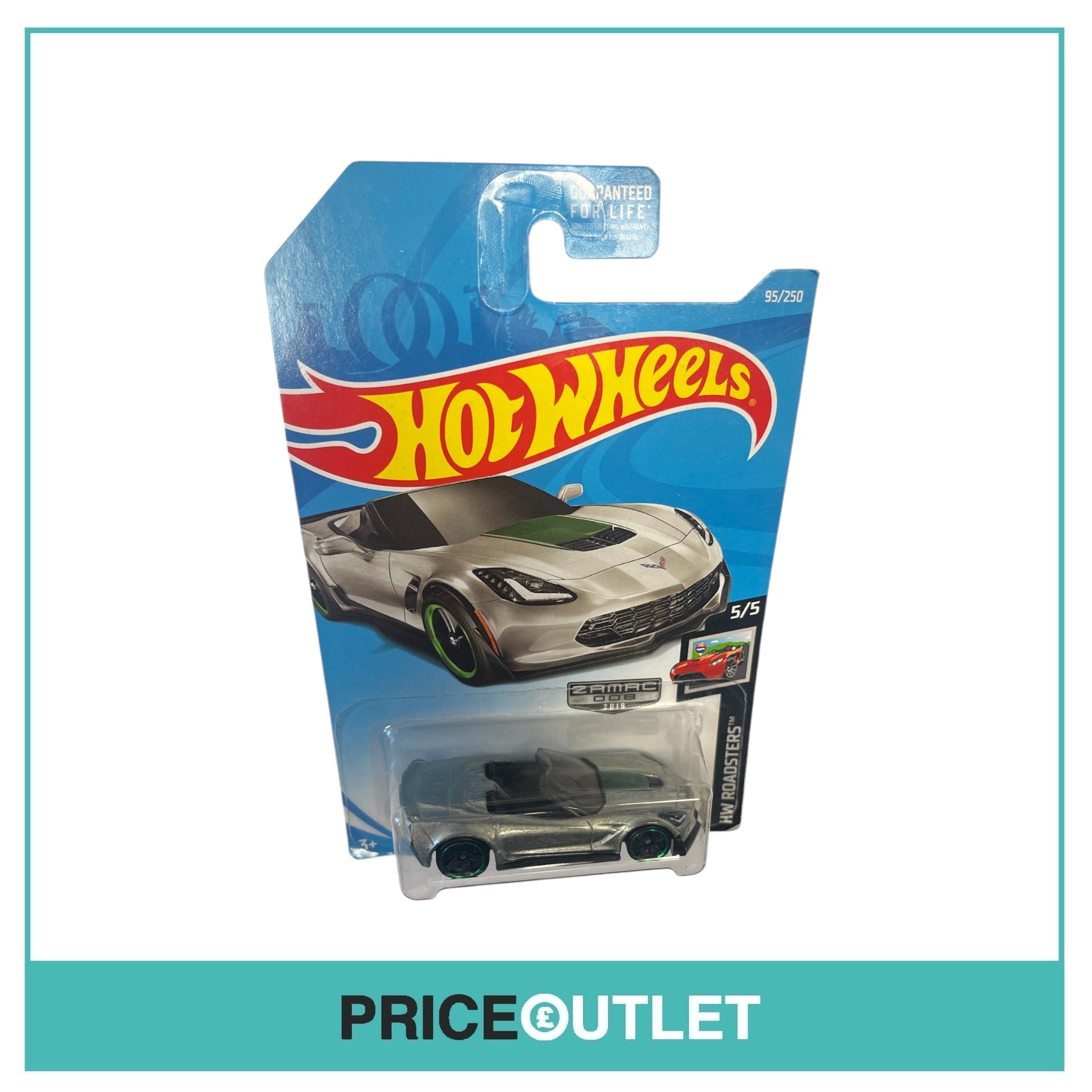 Hot Wheels - HW Roadsters 5/5 - Corvette C7 Z06 Convertible- Slight Damage