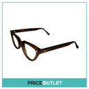 No Lens Brown Translucent Frame Cat Eye Glasses RRP £325