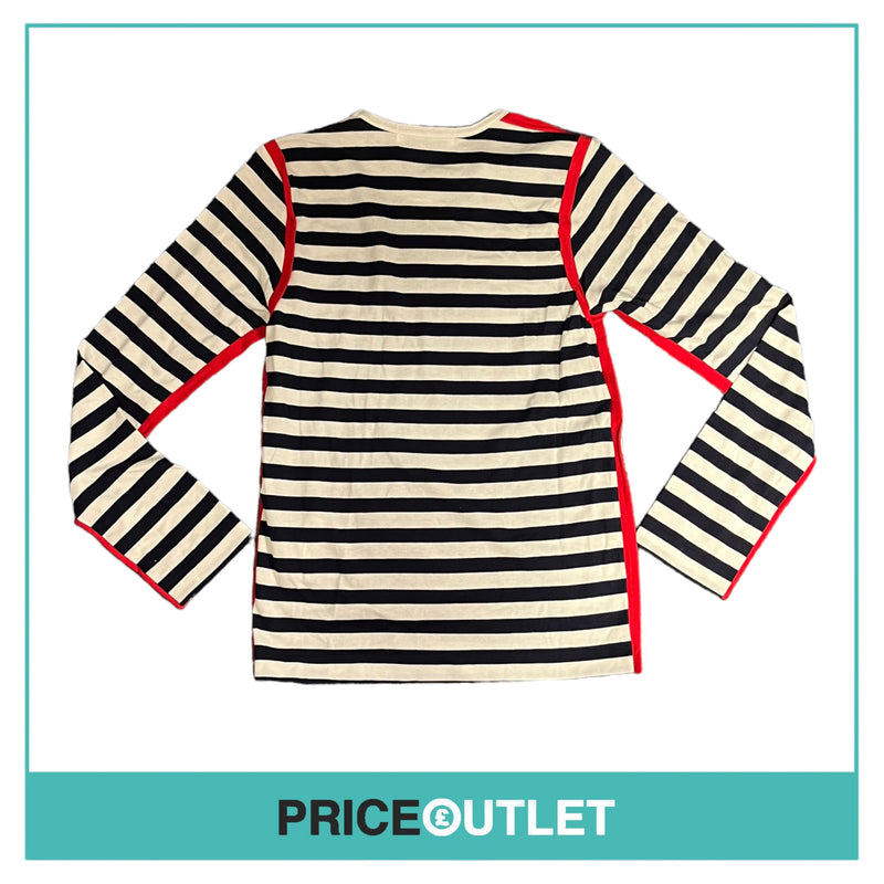 Comme des Garçons Edited - Sparkling Party Ladies T-Shirt with Red Trim - Size S - BRAND NEW WITH TAGS
