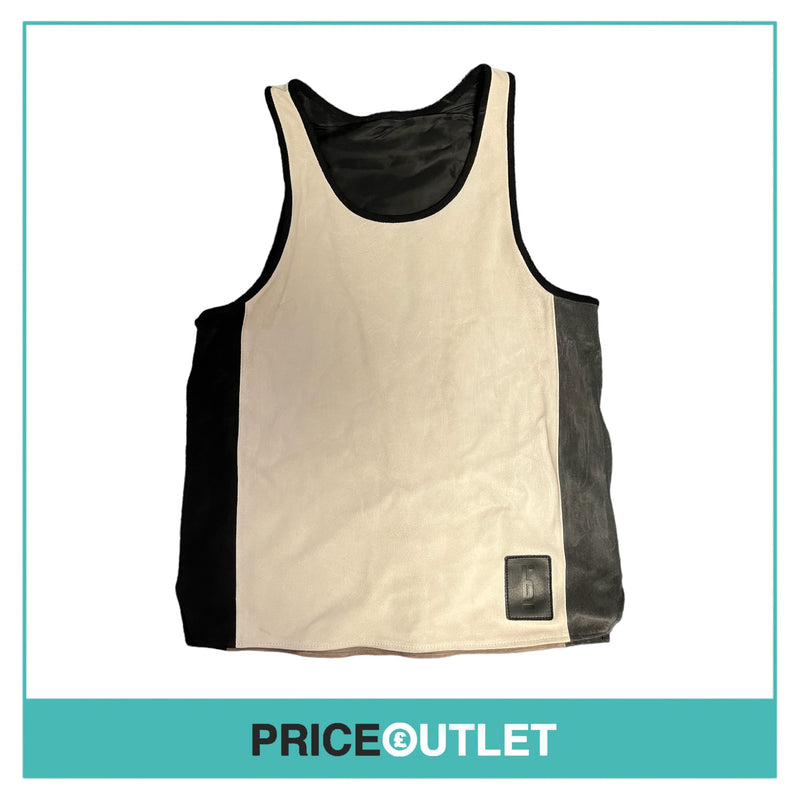 Pigalle - Colour Block Leather Tank Top - Size S - BRAND NEW WITH TAGS
