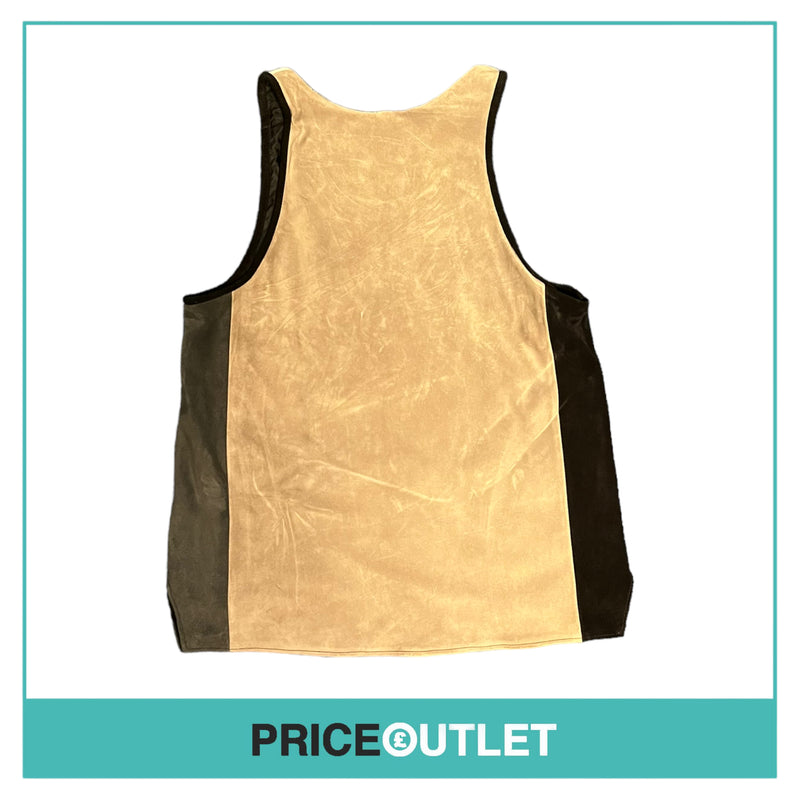Pigalle - Colour Block Leather Tank Top - Size S - BRAND NEW WITH TAGS