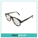 Clear Lens Yellow & Brown Tortoiseshell Print Glasses RRP £325