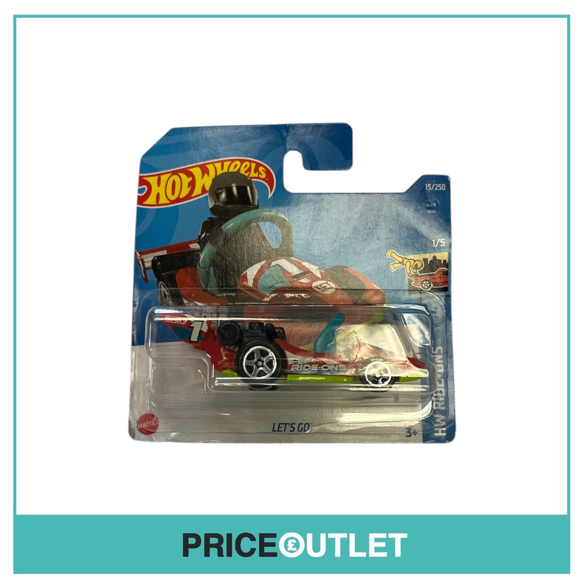 Hot Wheels - HW Ride-Ons 1/5 - Let’s Go - Slight Damage