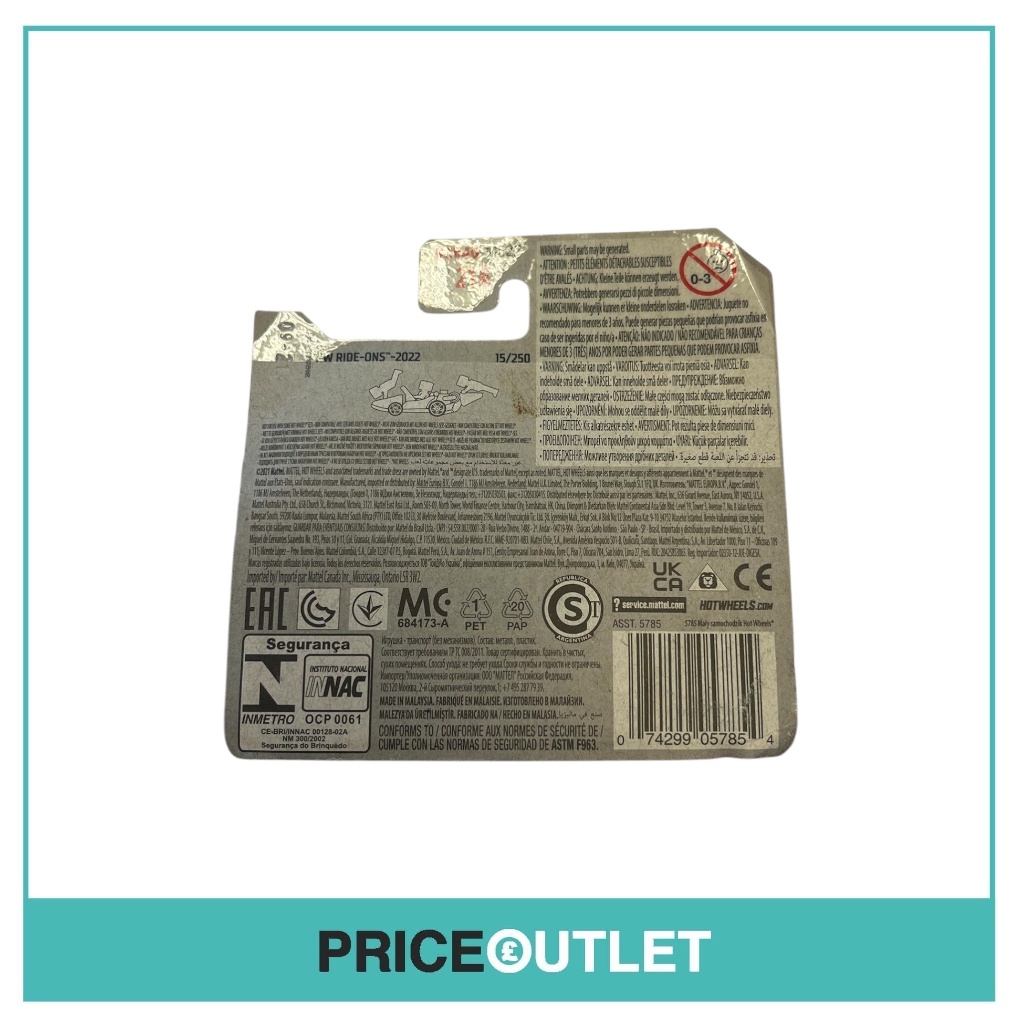 Hot Wheels - HW Ride-Ons 1/5 - Let’s Go - Slight Damage