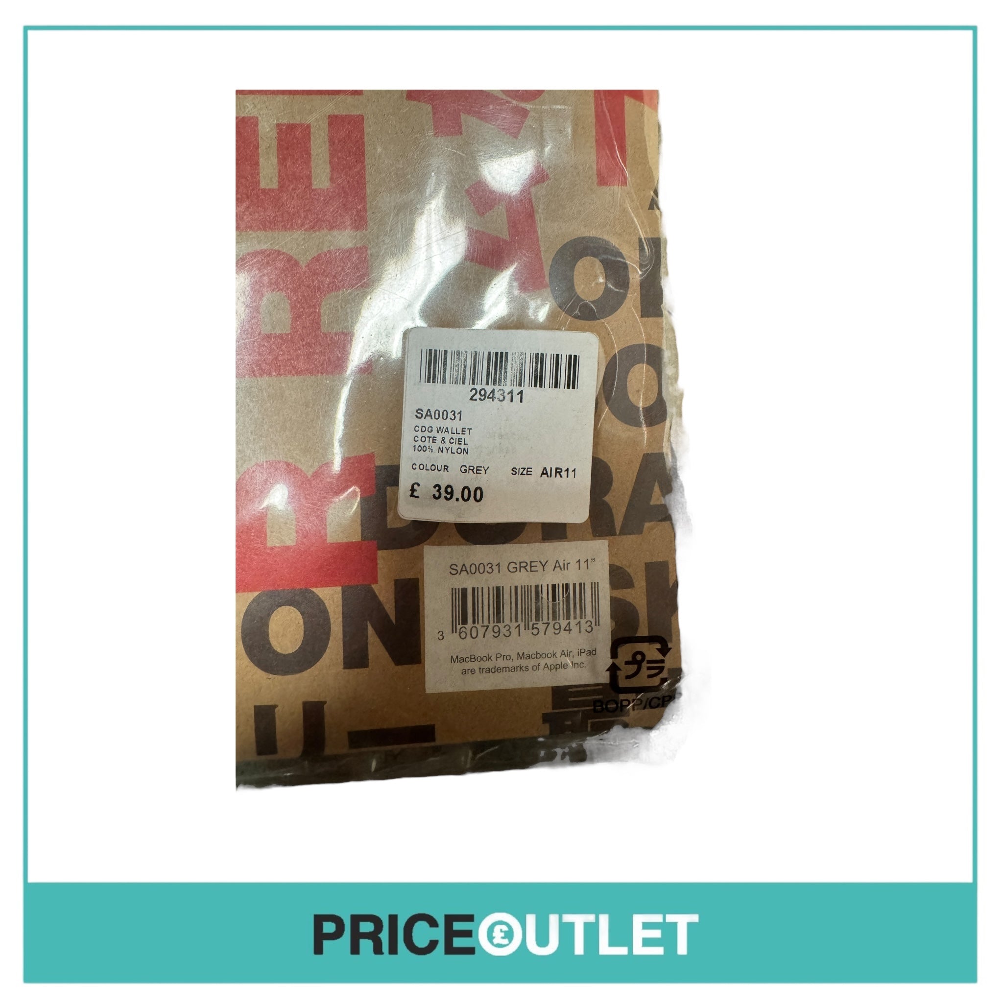 Comme des Garçons - Air11 Wallet -  Grey - BRAND NEW