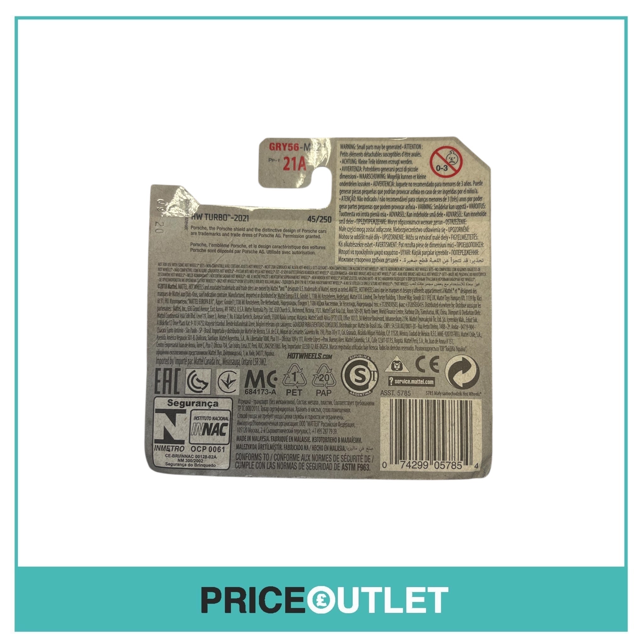 Hot Wheels - HW Turbo 2/5 - ‘89 Porsche 944 Turbo - Slight Damage