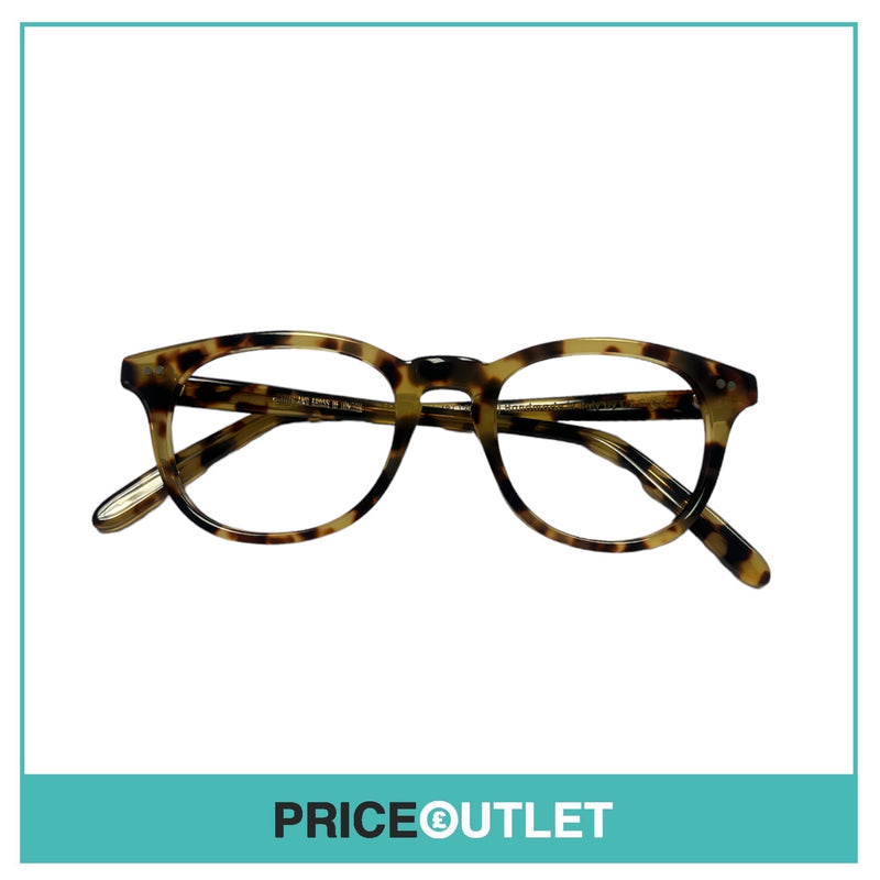 Cutler & Gross - No Lens Yellow & Brown Tortoiseshell Print Glasses RRP £325