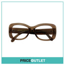 Clear Lens Translucent Brown Frame Glasses RRP £325