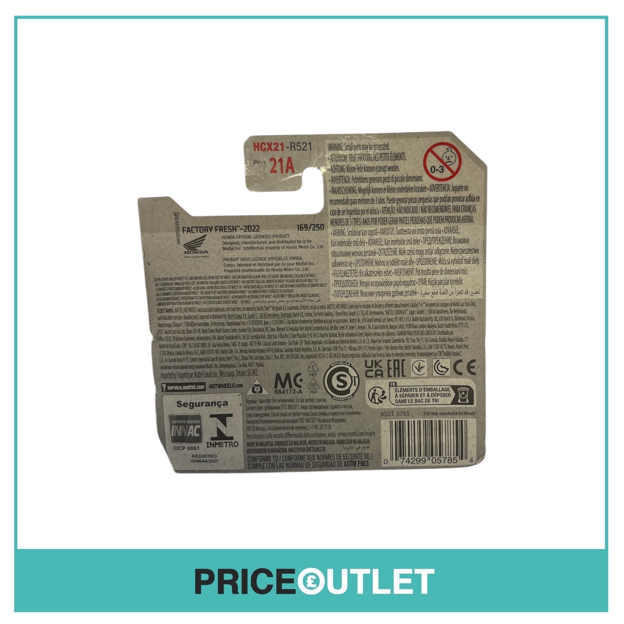 Hot Wheels - Factory Fresh 8/10 - Honda Super Cub - Slight Damage