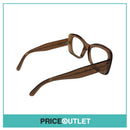 Clear Lens Translucent Brown Frame Glasses RRP £325