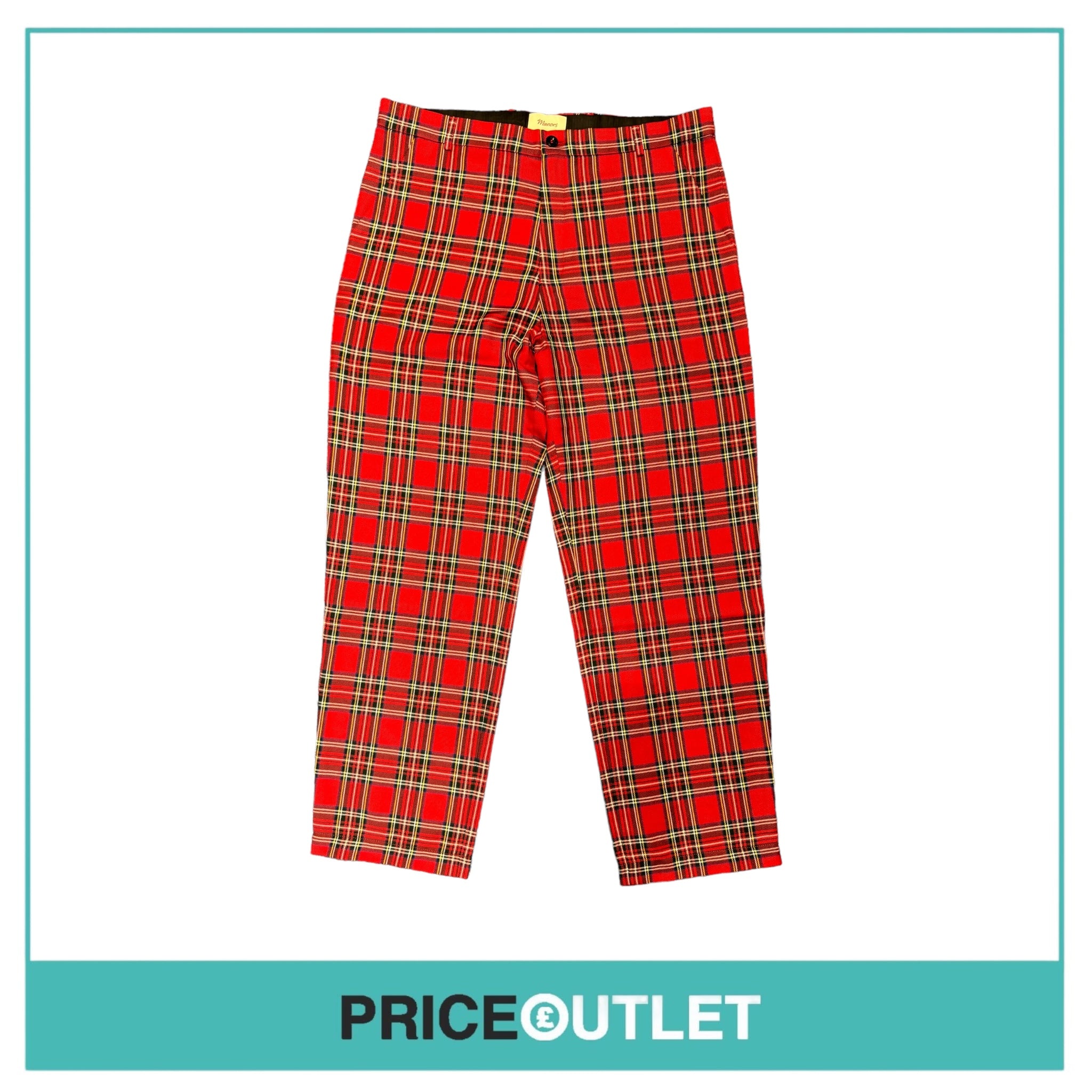 Manors Golf - Tartan Trousers - Royal Stewart - Size 34 - BRAND NEW IN PACKAGING