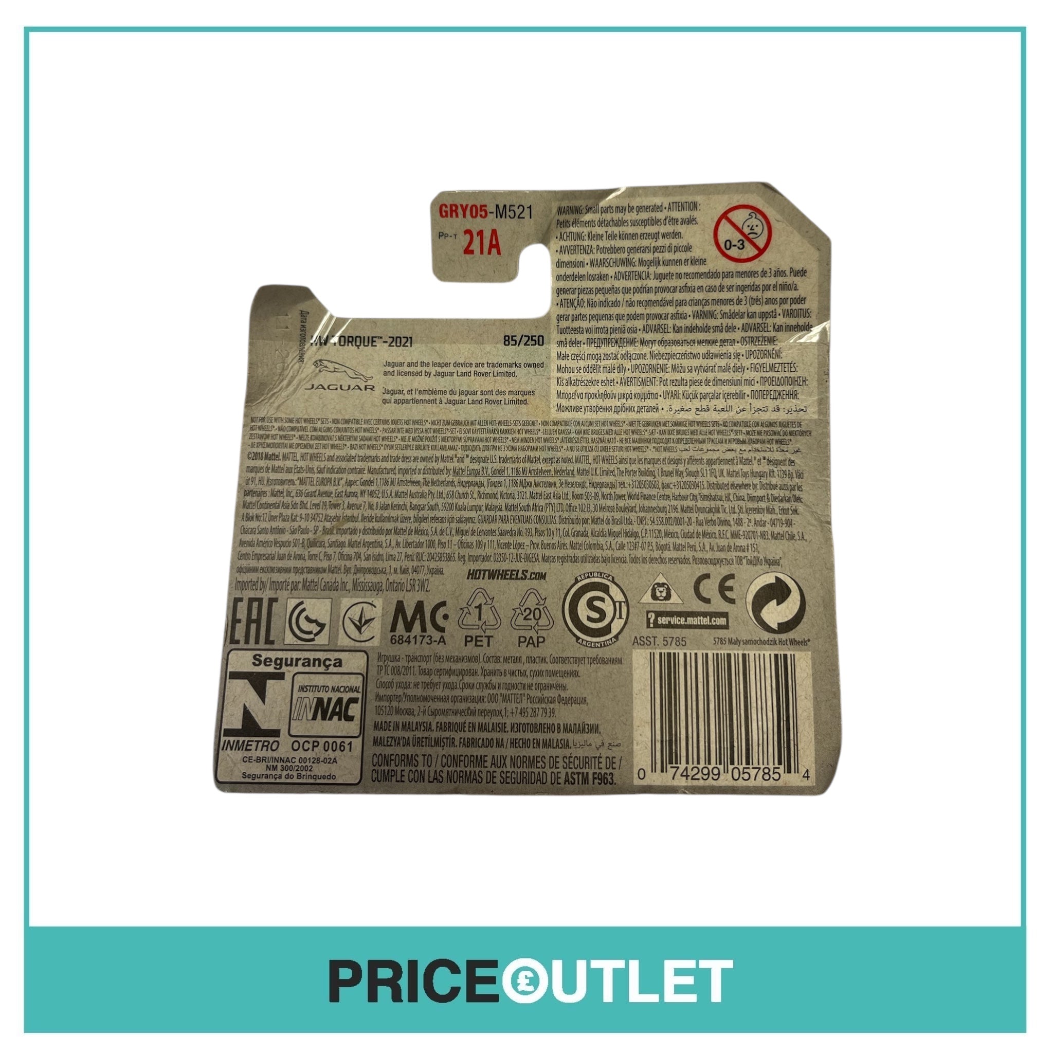 Hot Wheels - HW Torque 1/5 - Jaguar XE SV Project 8 - Damaged