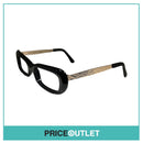 No Lens Black & Gold Frame Glasses RRP £325