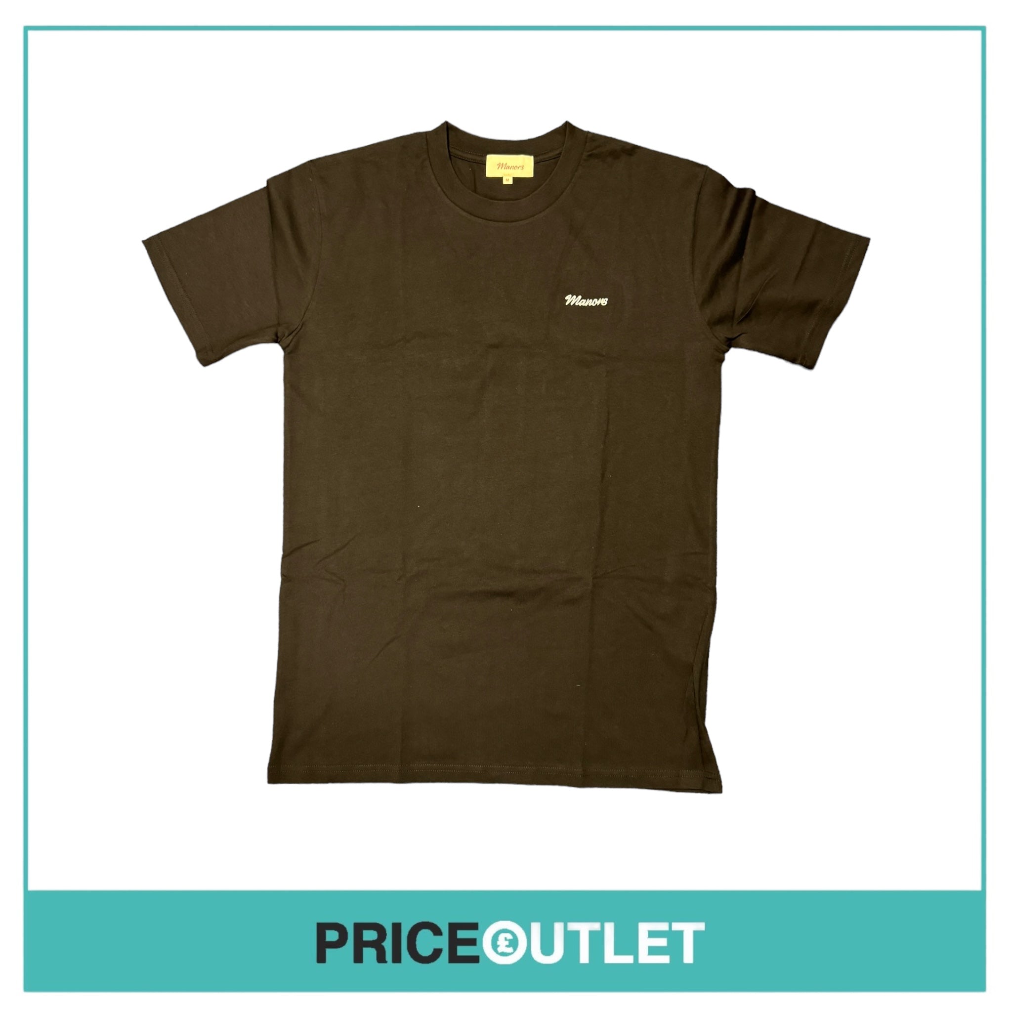 Manors Golf - Classic Tee - Black - Size M - BRAND NEW