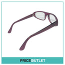 No Lens Purple Translucent Frame Glasses RRP £325